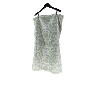 Beige White Printed King Sized Pillow Case 20" x 36"